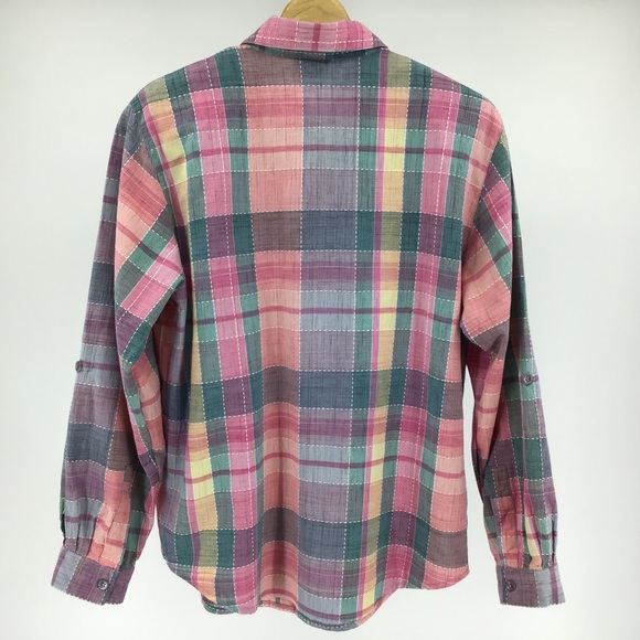 Koret City Blues Vintage Plaid Button-Up Shirt - Picture 9 of 14